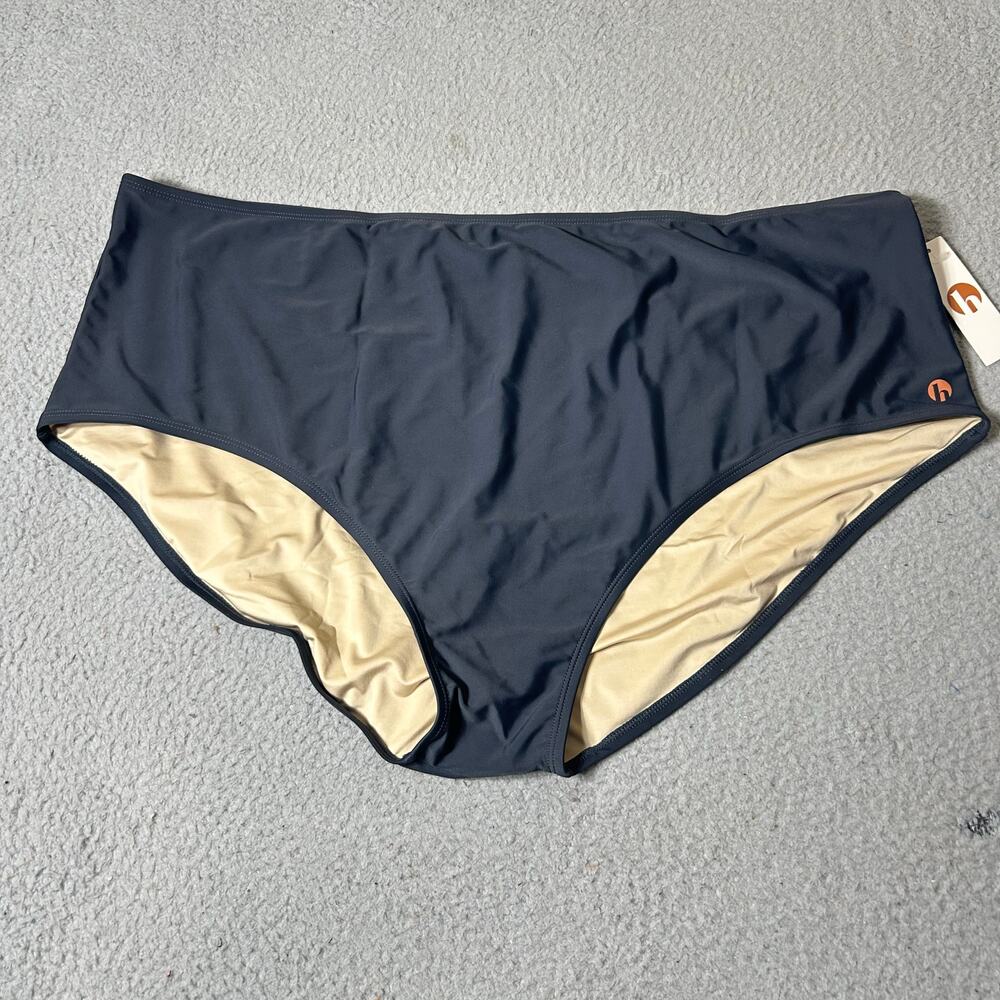 New Honey Mark Swim Bottoms High‎ Waist Full Coverage Gray 5XL